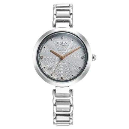 Titan Raga Memoirs NT2752SM01 Women’s Silver Dial and Metal Strap Watch