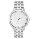 Fastrack Crush Quartz Analog White Dial Stainless Steel Strap Watch for Men - 3299SM01