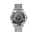 Fastrack Radiant FX3 38124SM01 Smartwatch with AMOLED Display & Silver Metal Strap