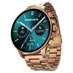 Fastrack Marvellous FX2 38148WM01 Unisex Smartwatch with Rose Gold Metal Strap and AMOLED Display