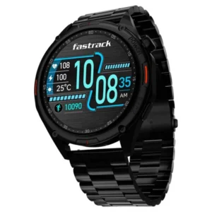 Fastrack Marvellous FX1 38149NM01 Smartwatch with Black Metal Strap
