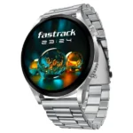 Fastrack Radiant FX4 38158SM01 Smartwatch with Silver Metal Strap & EdgeX AMOLED Display