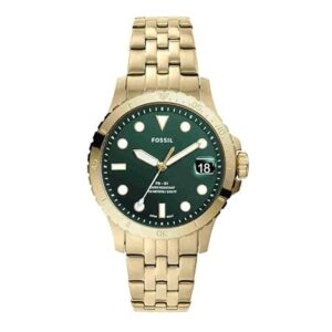 Fossil FB-01 ES4746I Women’s Watch with Green Dial and Stainless Steel Strap
