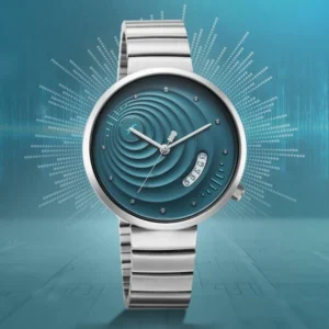 Fastrack Groove Quartz Analog Teal Dial Stainless Steel Watch for Girls 6314SM01