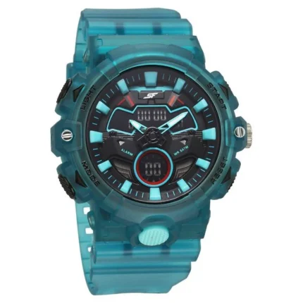 SF Analog-Digital Blue Translucent Strap & Black Dial Watch for Men – 77138PP04W