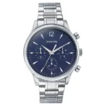 Sonata Wedding Edit Quartz Multifunction Blue Dial Stainless Steel Strap Watch for Men - 77146SM02