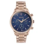 Sonata Wedding Edit Quartz Multifunction Blue Dial Stainless Steel Strap Watch for Men - 77146WM01