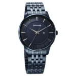 Sonata Wedding Quartz Analog Blue Dial Stainless Steel Strap Watch for Men - 77153QM01