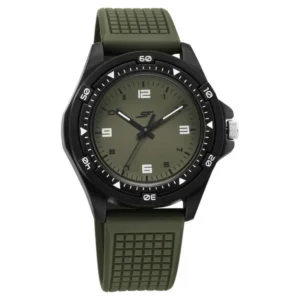 SF Sporty Analogs Quartz Analog Green Dial Green Plastic Strap Watch for Men – 7930PP27W