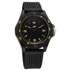 SF Sporty Analogs Quartz Analog Black Dial Black Plastic Strap Watch for Men – 7930PP34W