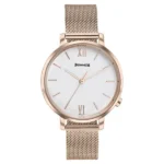 Sonata Elegant Essentials Quartz Analog White Dial Stainless Steel Strap Watch for Women - 87045WM02W