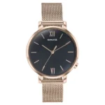Sonata Elegant Essentials Quartz Analog Black Dial Stainless Steel Strap Watch for Women - 87045WM03W
