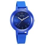 Sonata Splash Quartz Analog Blue Dial Plastic Strap Watch for Women - NT87049PP12W