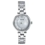 Sonata Wedding Quartz Analog Off White Dial Stainless Steel Strap Watch for Women - 87077SM01