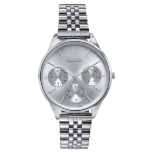 Sonata Wedding Edit Quartz Multifunction Silver Dial Stainless Steel Strap Watch for Women - 87085SM01
