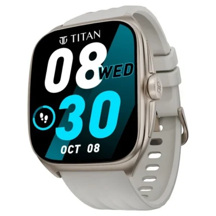 Titan Evolution Smartwatch with 4.6 cm Curved AMOLED Display & Aluminium Case