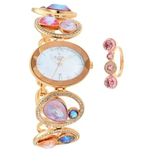 Titan Raga Moments of Joy Women’s Watch with Mother of Pearl Dial and Rose Gold Metal Strap – NT95127WM01F