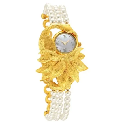 Titan Raga x Masaba Women’s Watch with Mother of Pearl Dial and Gold Strap – NS95171YM01