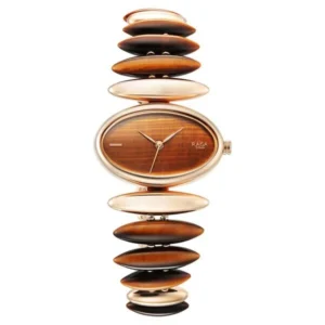 Titan Raga New You Women’s Watch with Tiger Eye Stone Strap – NT95191WM01