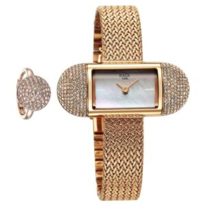 Titan Raga Memoirs NT95259WM01F Women’s Mother of Pearl Dial and Rose Gold Strap Watch