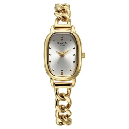 Titan Raga Showstopper NT95309YM01 Women’s Silver Dial and Metal Strap Watch