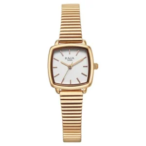 Titan Raga Showstopper 95355WM01 Women’s White Dial and Metal Strap Watch