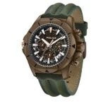 Police KL Rahul Edition Electrical Series Leather Strap Watch for Men – PLPEWGF0054502
