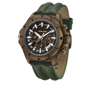 Police KL Rahul Edition Electrical Series Leather Strap Watch for Men – PLPEWGF0054502