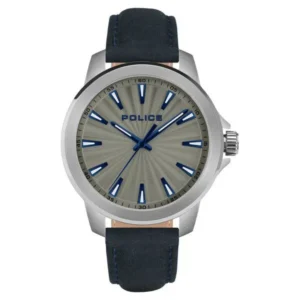 Police PLPEWJA2207802 Grey Dial Analog Watch with Blue Strap for Men