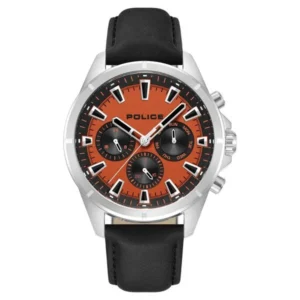 Police Quartz Multifunction Watch for Men with Orange Dial – Model PLPEWJF0005804