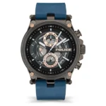 Police NTPLPEWJF2108602 Grey Dial Multifunction Watch with Leather Strap for Men