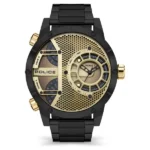 Police Quartz Multifunction Golden Dial Stainless Steel Watch for Men – NEPLPEWJG2118103
