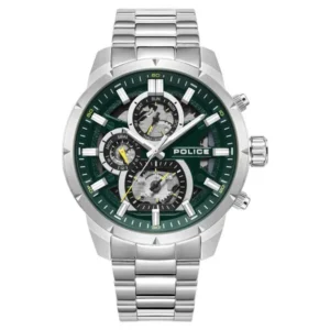 Police NTPLPEWJK0021805 Grey Dial Multifunction Watch with Stainless Steel Strap for Men