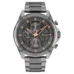 Tommy Hilfiger Men’s Multifunction Watch with Grey Dial and Grey Stainless Steel Strap – TH1710657