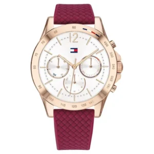 Tommy Hilfiger Women’s Quartz Analog Watch with White Dial and Silver Stainless Steel Strap – NTTH1782200