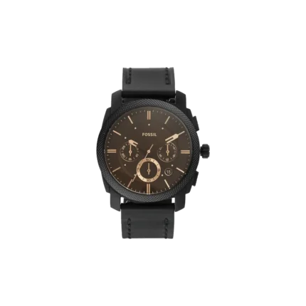 Fossil FS5586 Machine Analog Black Dial Watch for Men