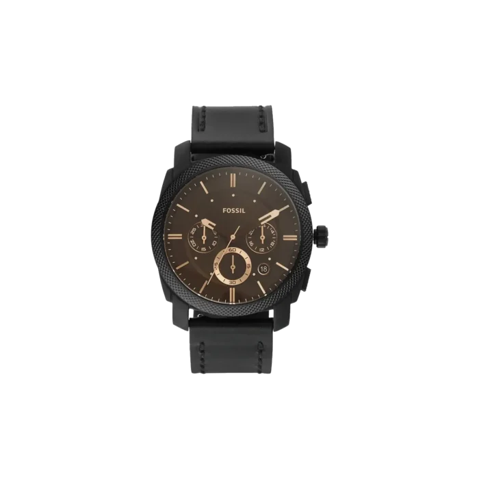 Fossil FS5586 Machine Analog Black Dial Watch for Men